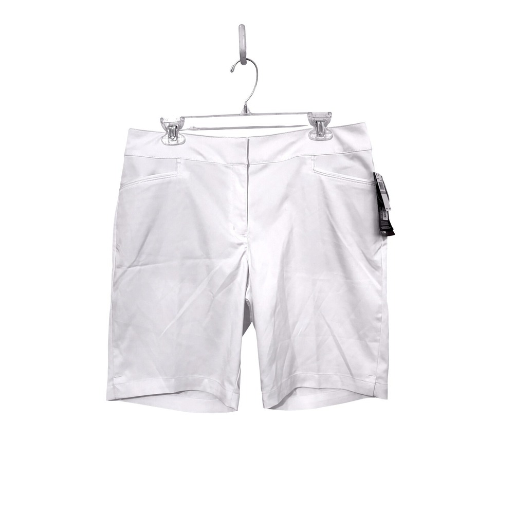 PGA Tour Womens Golf Shorts Bright White Stretch UPF 50 Moisture Wicking NWT 12
